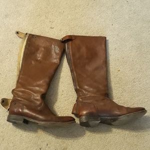 Frye Melissa button back, riding boots